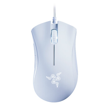 雷蛇（Razer）炼狱蝰蛇标准版有线鼠标 人体工学  电竞游戏 右手通用型 吃鸡/LOL/CS GO游戏鼠标 白色