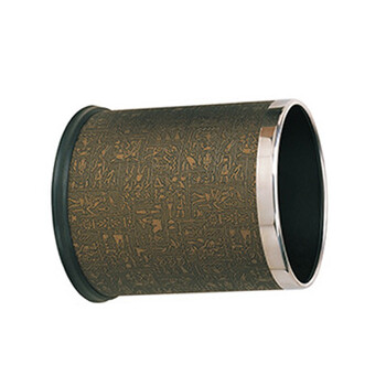 步鑫 圆形双层房间垃圾桶 室内果皮桶 圆形垃圾桶埃及皮纹 GPX-45