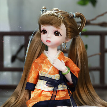 洋娃娃仿真sd女娃关节人偶女孩生日礼物秦时明月高月30cm6分娃官妆