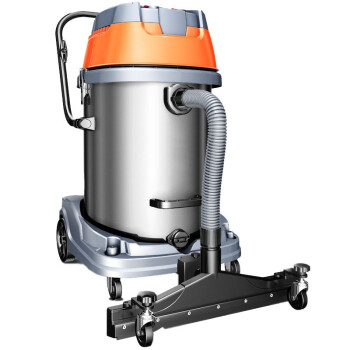 杰诺 工业吸尘器大功率工厂车间大型桶式吸尘机3500W 601-80L-2升级版（边推边吸）