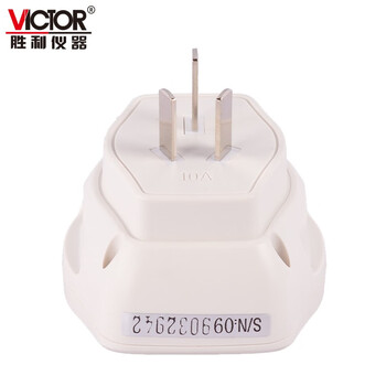 胜利仪器（VICTOR）插座测试仪漏电测试智能电源插座检测仪地线零线火线测试仪 VC479 标配现货
