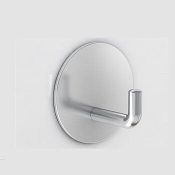 益美得 LSL8454 304不锈钢免打孔厨房墙壁入户挂衣勾子 A款黑色8个装