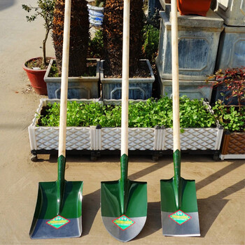 卡质 KAZHI  1.5米长款带柄尖头铲 铁铲沙锹铁锹钢锹农用大锹铁铲多功能兵工铲锰钢锹