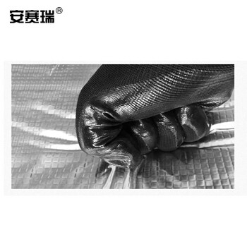 安赛瑞 隔热棉板防水反光保温棉 厚10mm1x10m米白色 背胶方格铝箔 阳光房隔热板隔热保温棉  25036