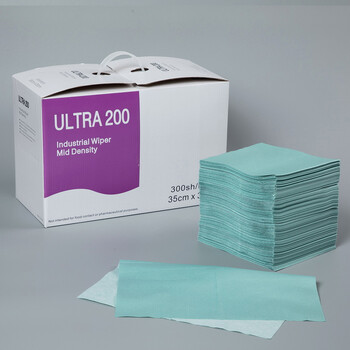 科力邦（Kelibang） 无尘擦拭布 25cm×35cm×300张/盒 高吸水吸油性金属机械设备车间工具清洁擦拭纸 KB5004