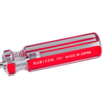罗宾汉（RUBICON）No.101 强磁力彩条螺丝批 PH0 X 50mm 螺丝刀 十字起子 改锥