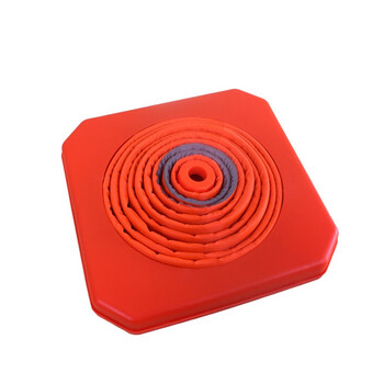 京特 反光路锥伸缩可折叠路锥路障汽车安全警示锥圆锥雪糕筒路障锥 30CM