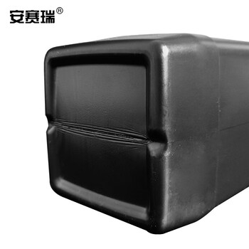 安赛瑞 塑料方形试剂瓶（5个装）黑色防盗盖试剂瓶避光方瓶样品瓶塑料瓶采样瓶 1000ml 600703
