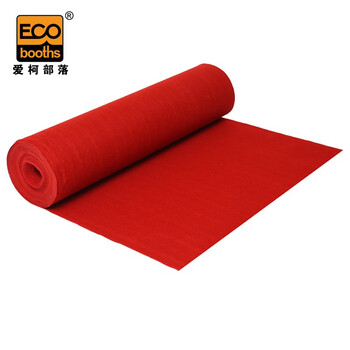 爱柯部落 一次性红地毯 婚庆红地毯1.5x10mx5mm开业庆典展会酒店迎宾地毯楼道过道地垫 喜庆红110450