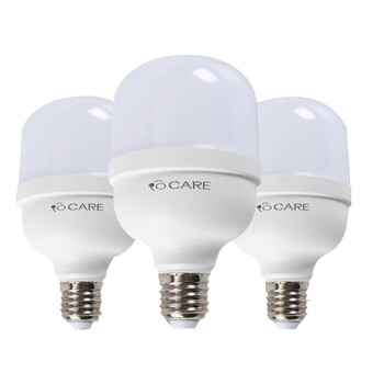 开尔照明（CARE） LED柱形球泡灯  E27螺口物业工厂商用光源 28W 白光6500K T100国际系列