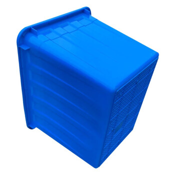 京云灿蓝色塑料箱120L水箱大方形塑料水箱水产养殖海鲜运输水箱外703*490*385mm