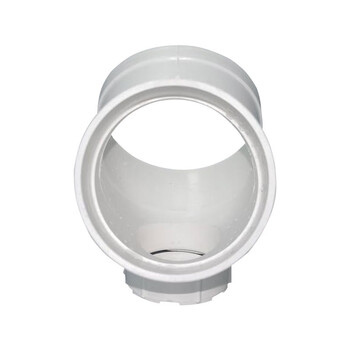 筑华工品 PVC45°弯头（带检查口） 排水管材管件 dn75 一个价