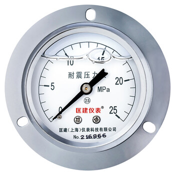 匡建仪表（CONJANT）YTN-60ZT  耐震压力表不锈钢液压表 轴向抗震高压2.5级螺纹14*1.5 0-25mpa