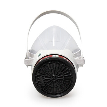 思创科技 硅胶半面罩化工喷漆口罩半面具 ST-FDL 1套（含3号滤盒1只）（无滤棉盖和滤棉）