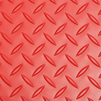 豫之韵 PVC加厚地垫塑料防水浴室厨房脚垫楼梯车间仓库地板胶垫子走廊橡胶防滑垫 红色厚1.3mm 1.6米宽1米长