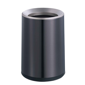 南 GPX-3G 南方锥形房间桶  黑金 银投口环 酒店客房商用果皮桶写字楼办公室废纸桶