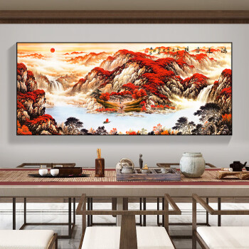 酣墨香新中式客厅装饰画室内墙画沙发背景墙挂画鸿运当头国画办公室
