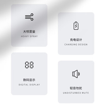 海纳斯（HANASS）加湿器 家用卧室轻音小型空气加湿伴侣 充电便携式办公室桌面空调伴侣加湿器 D21