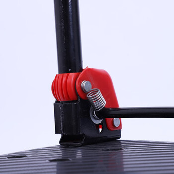 知旦手推车58*88*86cm承重600斤黑色升级款平板推车物流运货车塑料板车TC701 5寸轻音轮