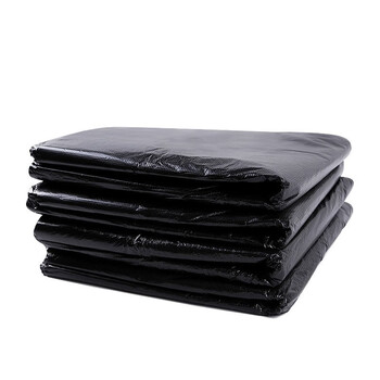 森活色彩优袋黑色平口垃圾袋 大号加厚收纳袋塑料袋 酒店物业环卫清洁袋 3.1丝90*110cm（50只装）