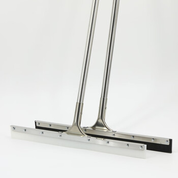 康丽雅  不锈钢杆地刮 黑色橡胶款55CM杆长120CM 卫生间地面清洁刮推水器刮水器 