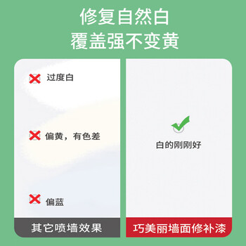 巧美丽（QIAOMEILI）墙面自喷漆乳胶漆环保水性漆涂鸦漆墙面修补漆自喷漆 1600ML墙面自喷漆