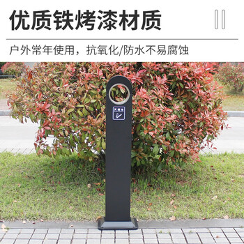 迪恩斯（DEANS）室外烟灰柱户外立式座地烟灰桶金属灭烟柱公共吸烟区灭烟桶烟蒂柱烟头垃圾桶