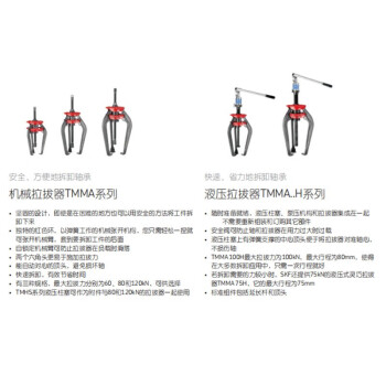 机械拉拔器/液压拉拔器，规格TMMA75H，100H  单价/台 液压拉拔器TMMA75H