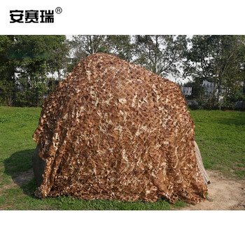 安赛瑞 迷彩伪装网  防卫星防航拍防晒网 丛林迷彩网遮阳网 6×8m 户外拓展绿化迷彩网 沙漠迷彩 27444