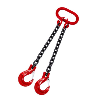筑采 ZHUCAI 吊钩 起重链条吊索具组合吊钩吊环组合起重吊具 2吨2腿2米 羊角钩款 1个