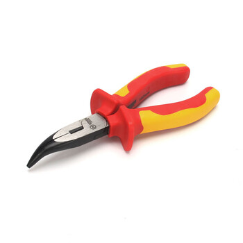 宝合(booher)双色绝缘弯嘴钳8"