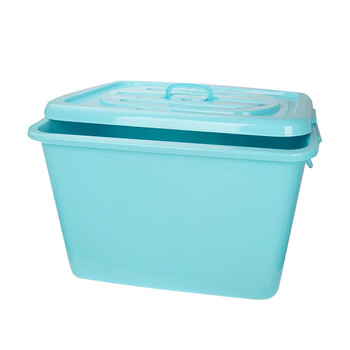 元汗LJ-0866-1*2塑料加厚滚轮式收纳箱80L升*2个【混色】儿童玩具衣服储物箱子 定制