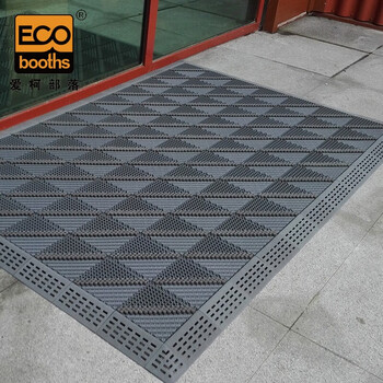 爱柯部落 室外除尘拼接垫 三合一镂空刮沙垫0.6×1.2m×2.5cm21片含边角定制红110352