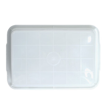 稳斯坦 W8 白色塑料盒子方盘 零件盒 周转箱筐物料盒元件盒分拣篮子 410*290*100mm