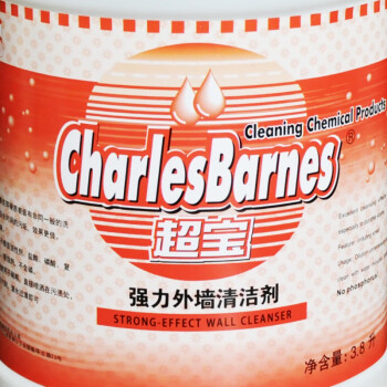 超宝（CHAOBAO）DFF023 强力外墙清洁剂大理石瓷砖地板石材墙面去污垢去污液 3.8L/桶