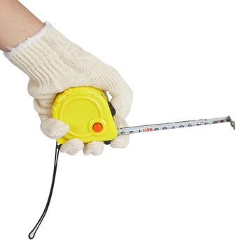 大杨032棉纱手套 10双/扎 工地装卸维修防滑耐磨吸汗21支密针纱细线劳保防护手套 定制