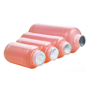 谋福1010塑料瓶食品级液体化工样品分装包装瓶带盖 香精瓶（250ml白色）【企业定制】