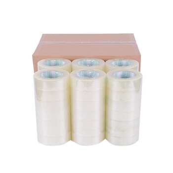 星爸大卷透明封箱胶带纸封口胶布电商快递打包装带透明宽44mm*23mm厚（整箱42个送切割器）