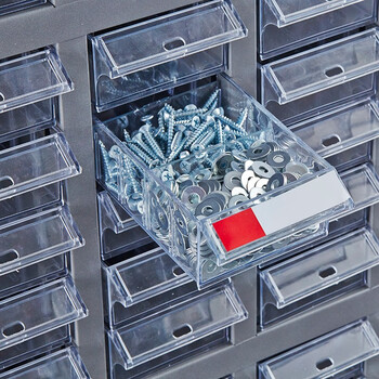 知旦零件柜48抽有门透明抽屉ZD233TM