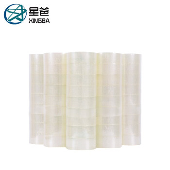 星爸大卷透明封箱胶带纸封口胶布电商快递打包装带透明宽60mm*15mm厚（整箱45个送切割器）