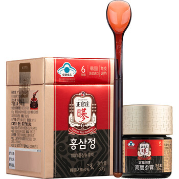 正官庄 人参 韩国原装进口 六年根高丽参 红参膏30g 增强免疫力 含人参皂苷 年货节春节健康礼品节日礼盒补品