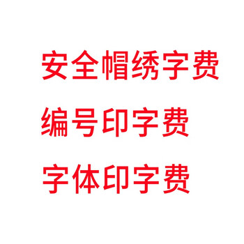 安美尚(ams)绣字费 印字费棉质防撞棒球帽鸭舌帽时尚运动防砸安全帽锈字费 定做 1顶
