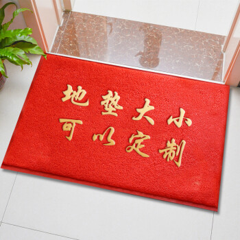 豫之韵 门口出入平安地垫定制logo防滑垫丝圈欢迎光临迎宾门垫脚垫 定制