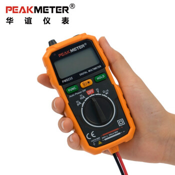 华谊PEAKMETER PM8232 全自动袖珍数字万用表迷你高精度电流电阻表测试仪(手动换挡)定做 1台