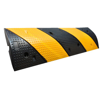 竹特 线槽减速带 橡胶PVC电缆保护槽压线板室内外地面 （斜纹大一线槽30cm宽*4.8cm高）企业定制