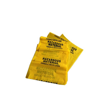 杰苏瑞(JESERY) 防化垃圾袋加厚 废弃物化学品生物危险品废物耐酸碱处理袋 76*46cm 黄色 50个 BAG-S