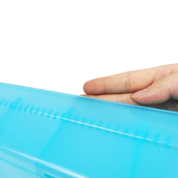 兰诗（LAUTEE）SY1323 输液盒 摆药盒分类收纳盒护理盒 便携式塑料配药筐输液篮 短款蓝色
