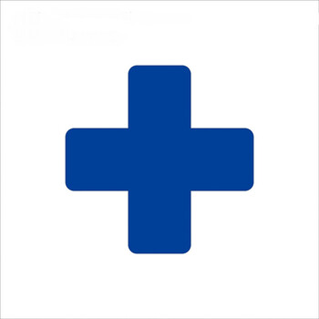 亿箬 警示6S四角定位贴 桌面定置标签标识 5S管理定位贴纸3*1cm 蓝色T型 100个/包 