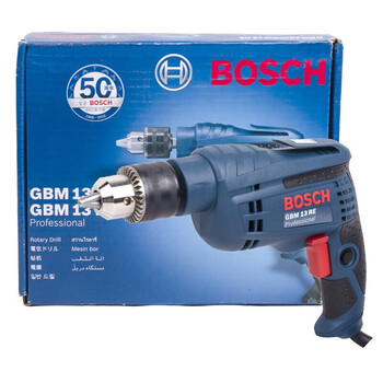 博世（BOSCH）GBM 13 RE手电钻电动螺丝刀手枪钻 450瓦插电式 正反转无极变速带调速钻孔拧螺丝电动工具