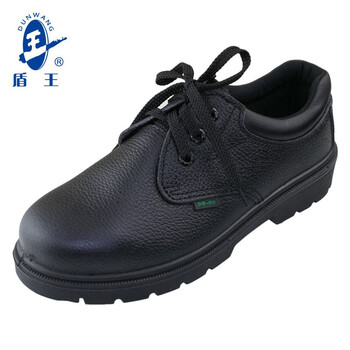 王盾/盾王 1358防砸安全鞋牛皮劳保鞋男女耐磨防滑耐油耐弱酸碱厨房安全鞋定做 40 码 黑色 1双